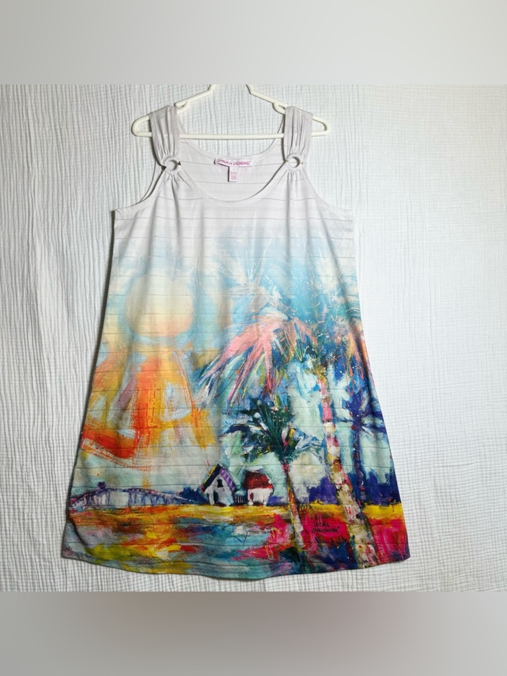 Leoma Lovegrove Unique Artsy Beach Cottage Florida Girl COVERUP-M-Ruched Decor